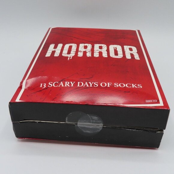 Bioworld HORROR 13 Scary Days of Socks Advent Box Men One Size Ankle Crew - Picture 7 of 10